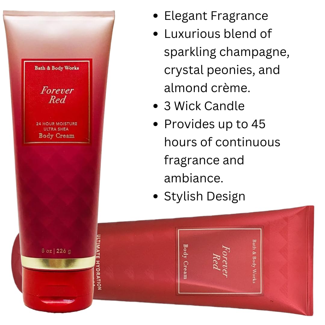 Forever Red fragrance note closeup highlights notes of pomegranate and peony.