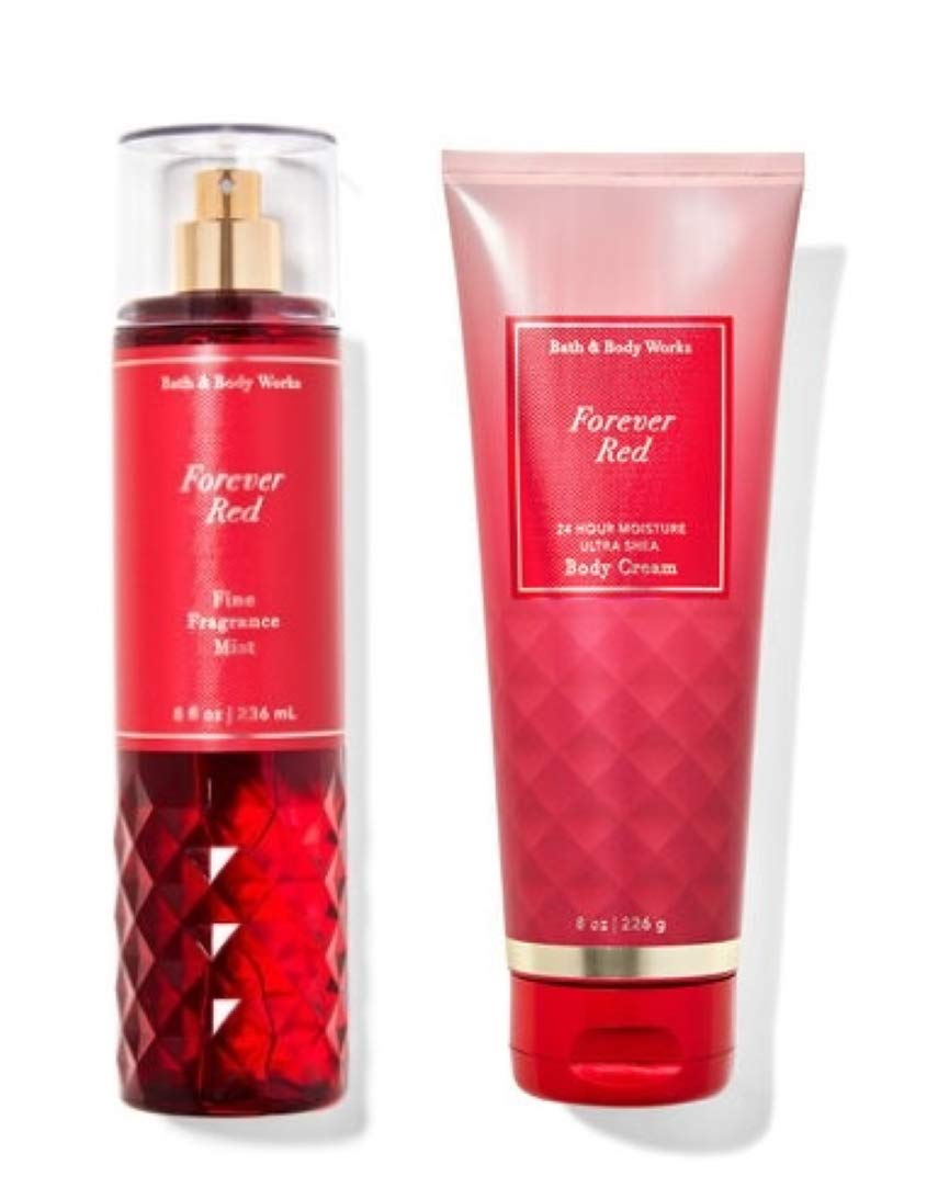 Bath & Body Works Forever Red gift set packaging highlights premium gifting appeal.