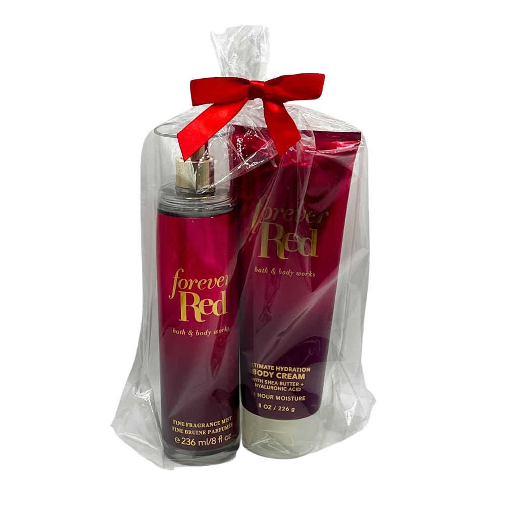 Forever Red body cream tube delivering deep hydration and silky skin.