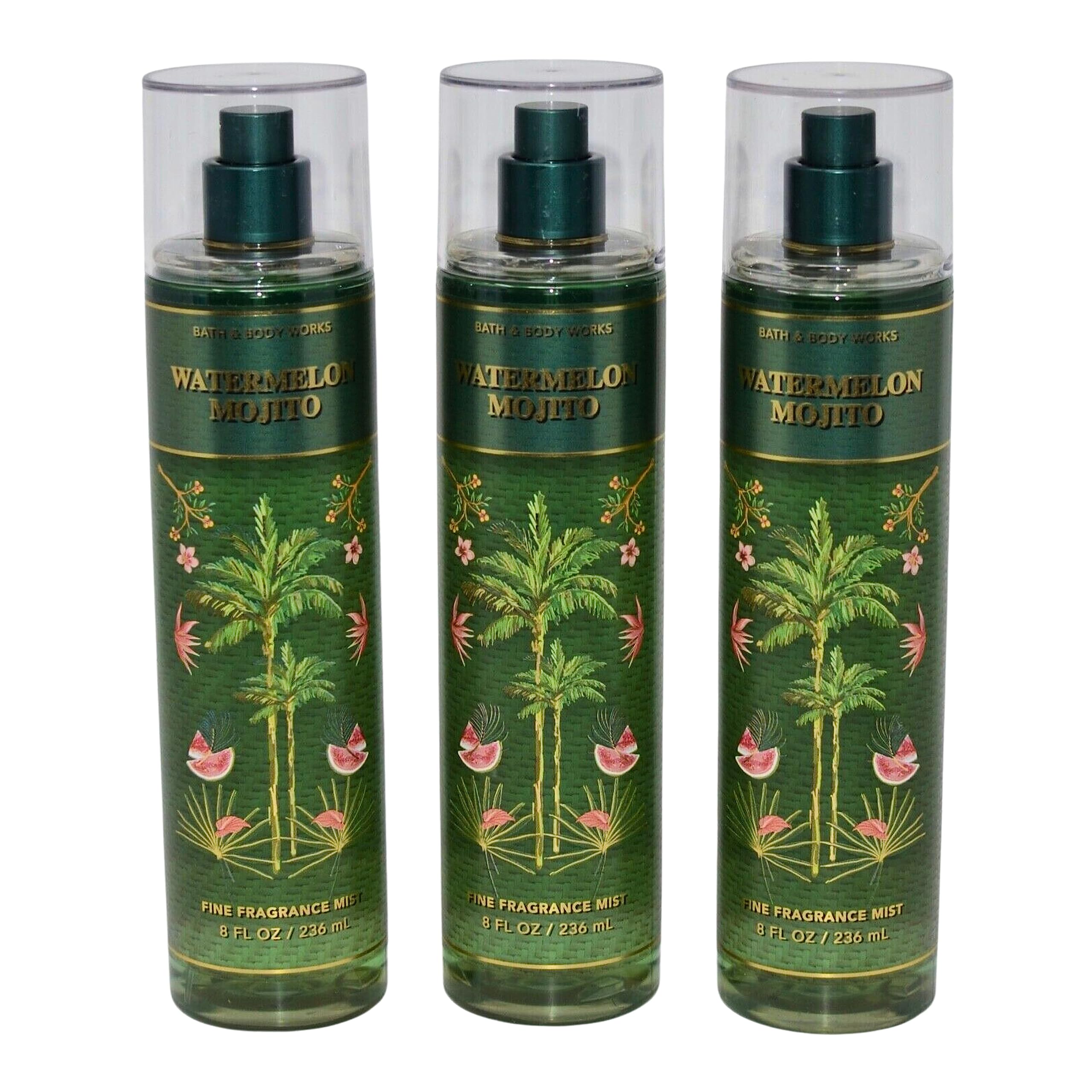 Bath & Body Works Fragrance Mist 3-Pack Watermelon Mojito delivers long-lasting scent for daily refresh.