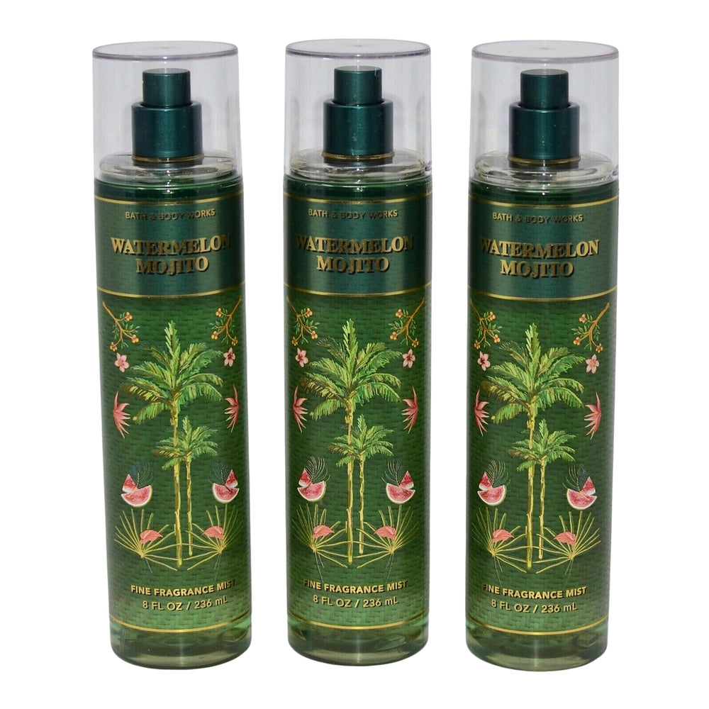 Bath & Body Works Fragrance Mist 3-Pack Watermelon Mojito delivers long-lasting scent for daily refresh.