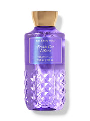 Close-up of Fresh Cut Lilacs bottle highlighting hydrating Pro-Vitamin B5 and Aloe