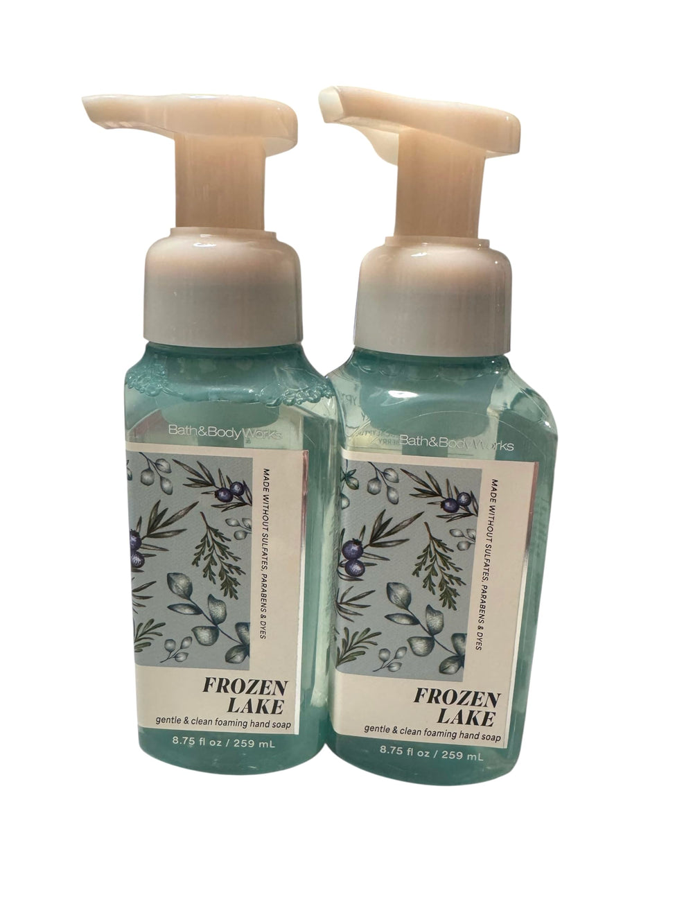 Bath & Body Works Gentle & Clean Foaming Hand Soap Frozen Lake creamy lather softens skin while cleansing.