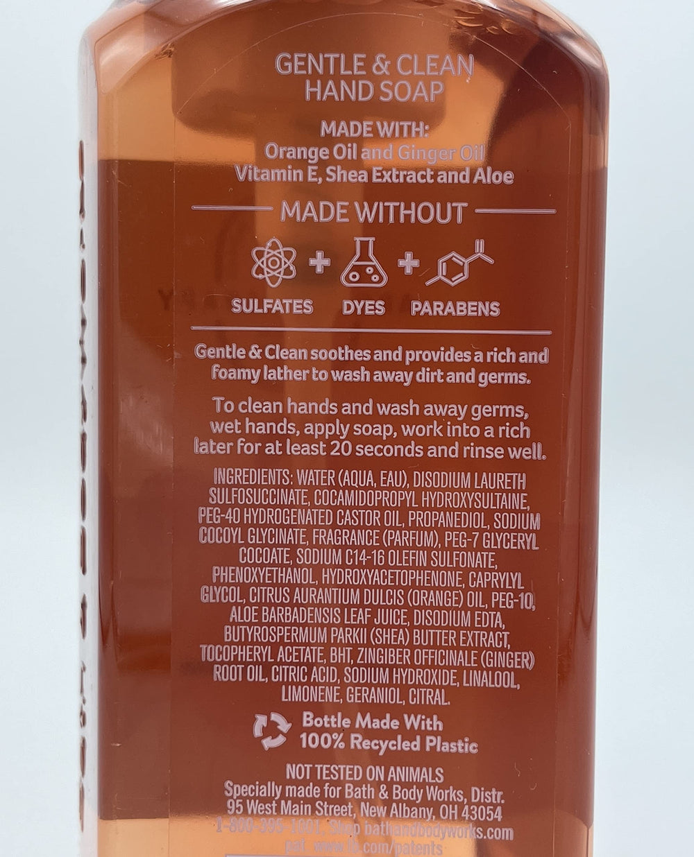Bath & Body Works two-pack foaming soap, orange-ginger scent, supports clean hands.