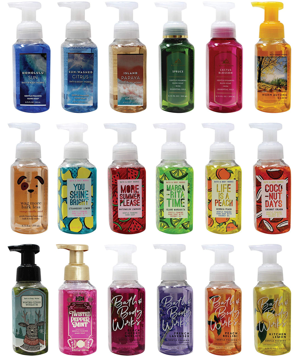 Bath and Body Works Gentle Foaming Hand Soap Assorted 5-Pack for soft, nourished hands after every wash.