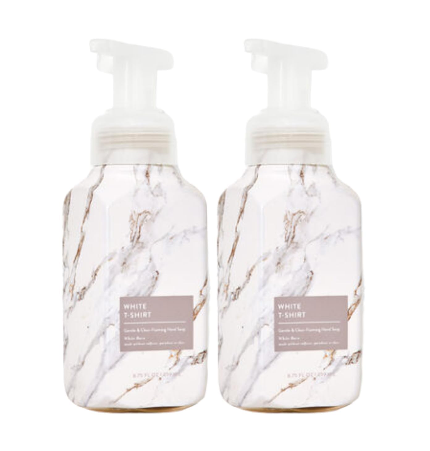 Bath and Body Works Gentle Foaming Hand Soap White T-Shirt two bottles for nourished skin