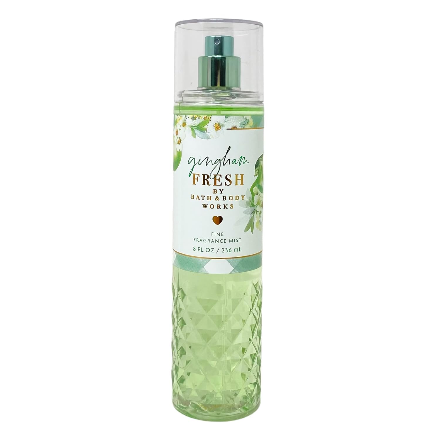Bath and Body Works Gingham Fresh bottle spritz for lightweight fragrance and skin hydration.