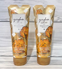 Bath & Body Works Gingham Glow cream texture close-up highlighting rich moisturizer.