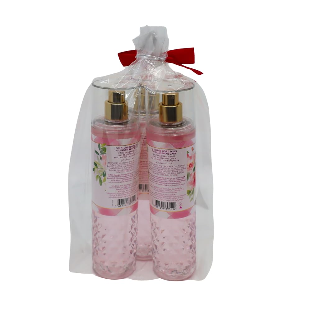 Bath & Body Works Gingham Gorgeous mist floral-peony closeup suggests soft floral aroma.