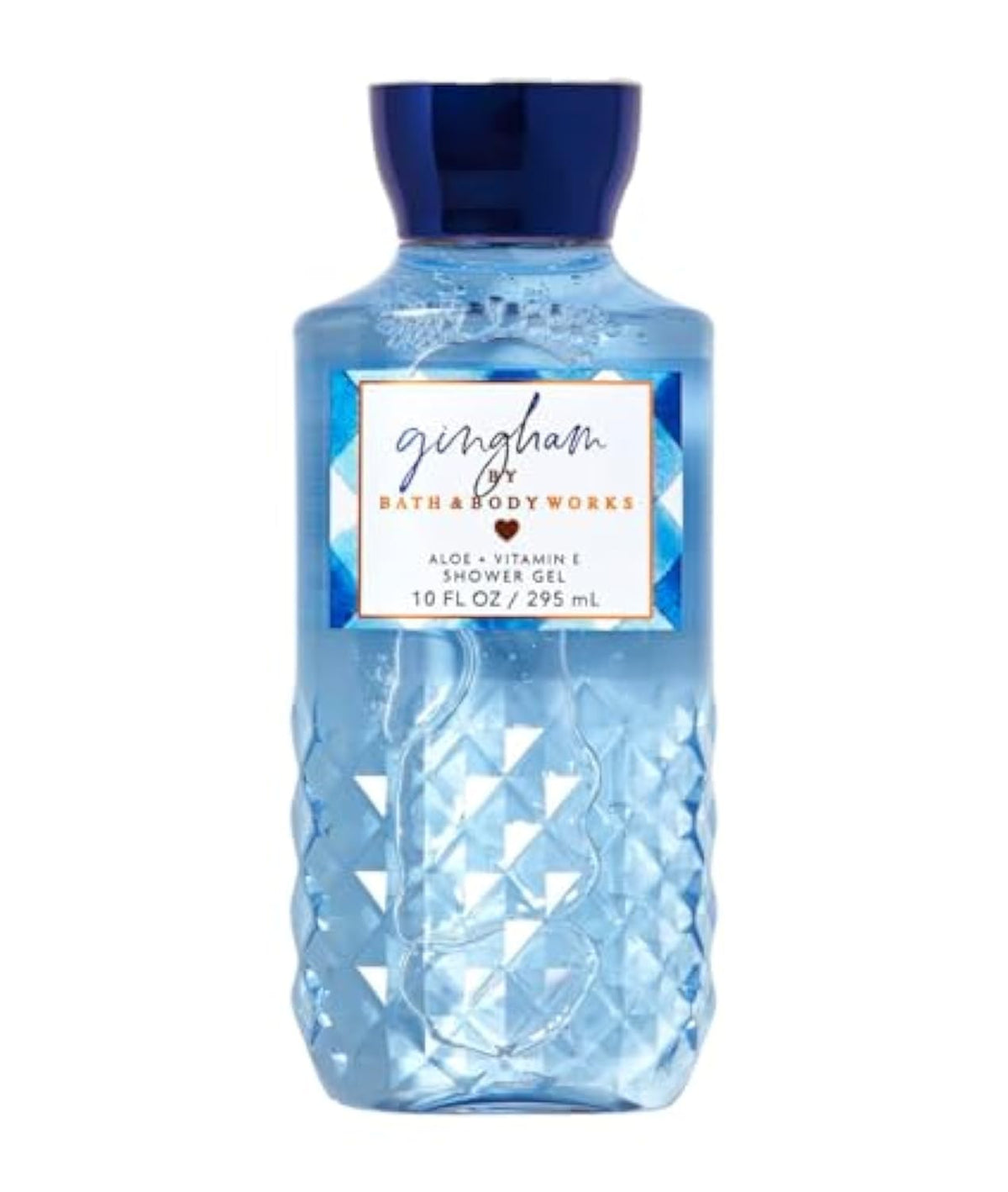 Bath & Body Works Gingham Shower Gel bottle with bright florals and citrus notes for daily cleansing.
