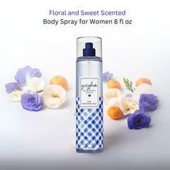 Bath & Body Works Gingham spray mist offers crisp aroma for all-day wear.