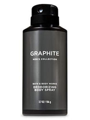 Bath & Body Works Graphite men's deodorizing body spray bottle for daily refreshment and odor protection