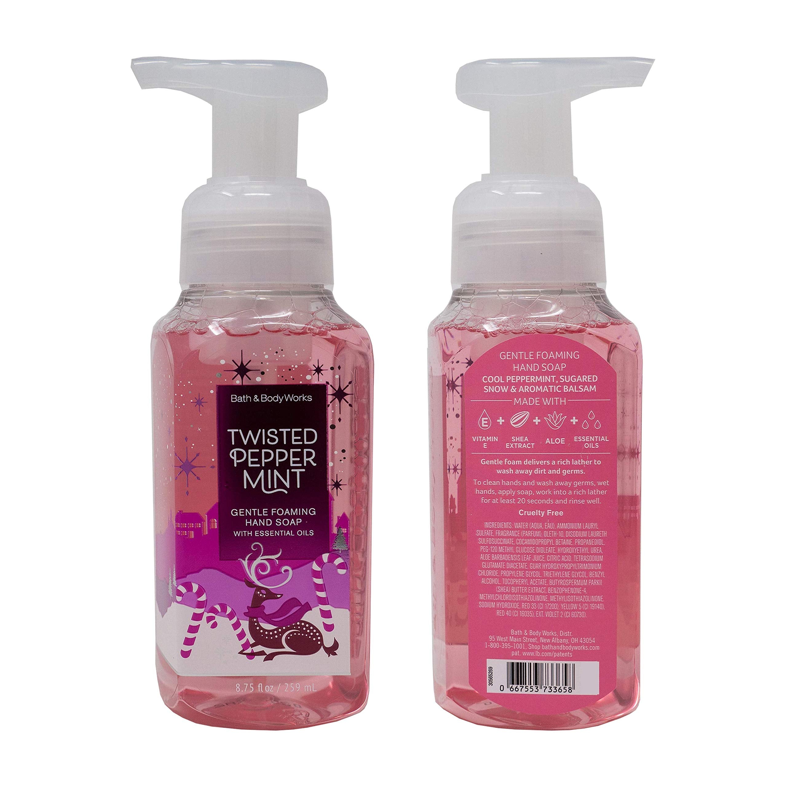 Bath and Body Works Holiday Traditions gift set bottles arranged for daily hand care