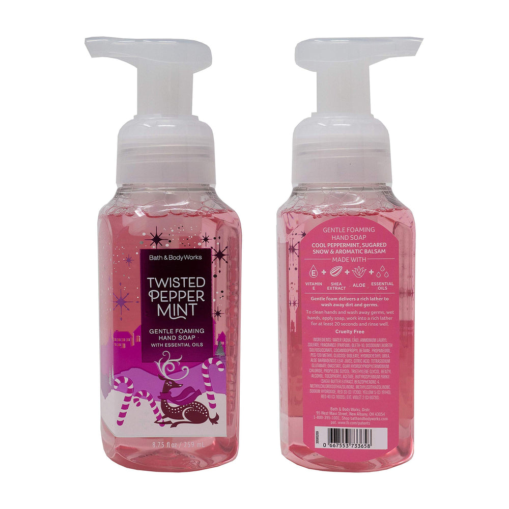 Bath and Body Works Holiday Traditions gift set bottles arranged for daily hand care