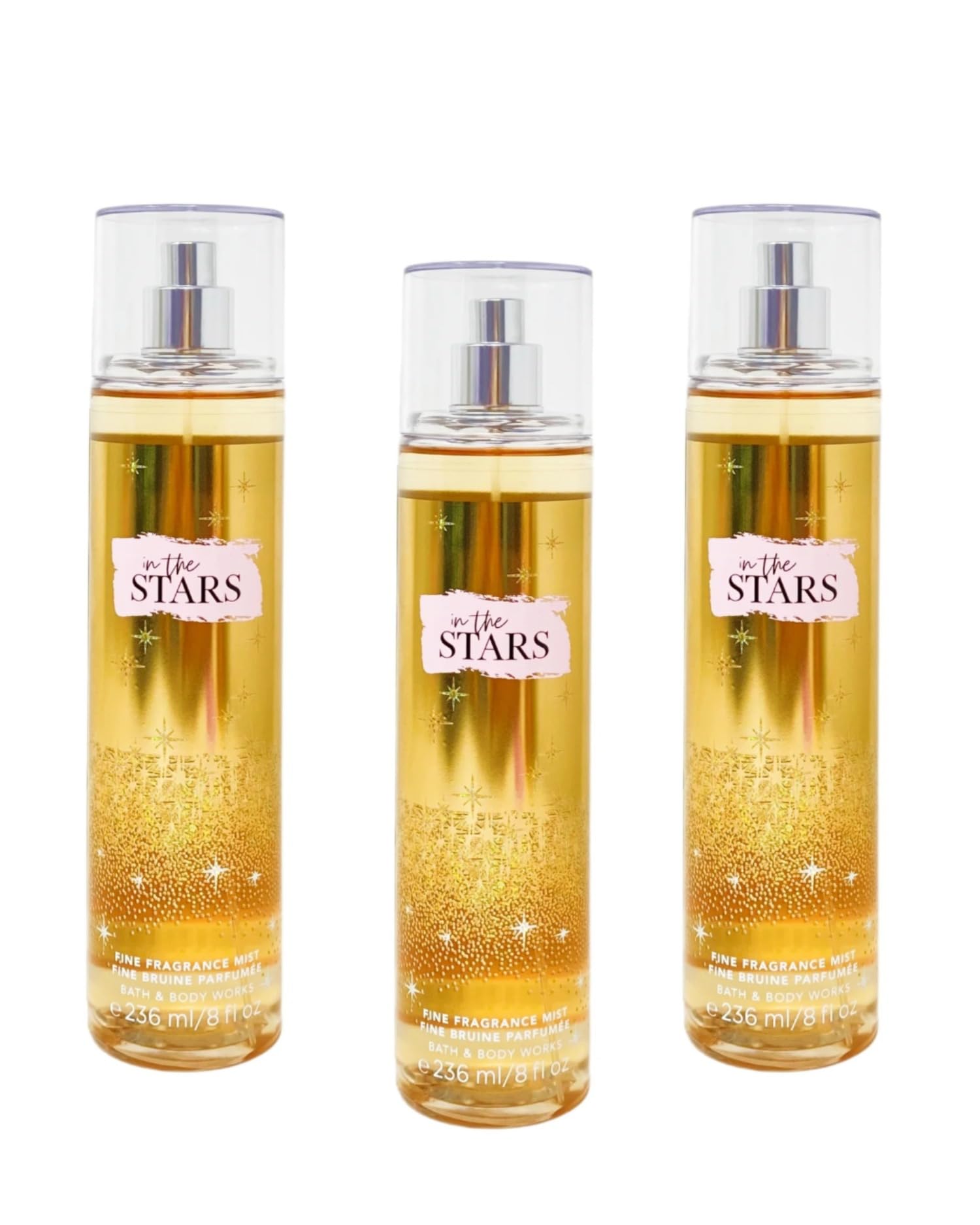 Detail of In The Stars mist label on the bottle