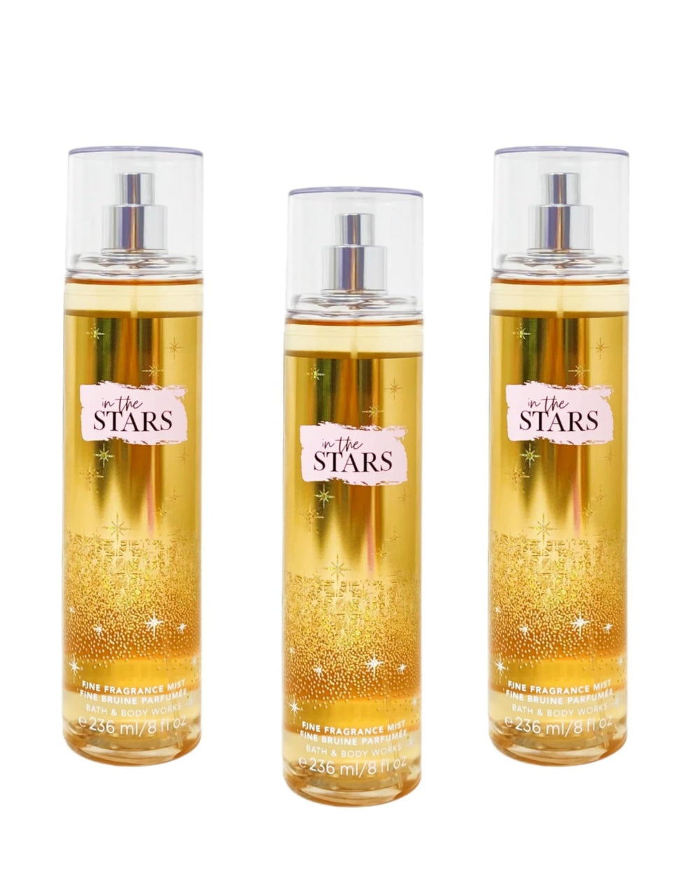 Detail of In The Stars mist label on the bottle