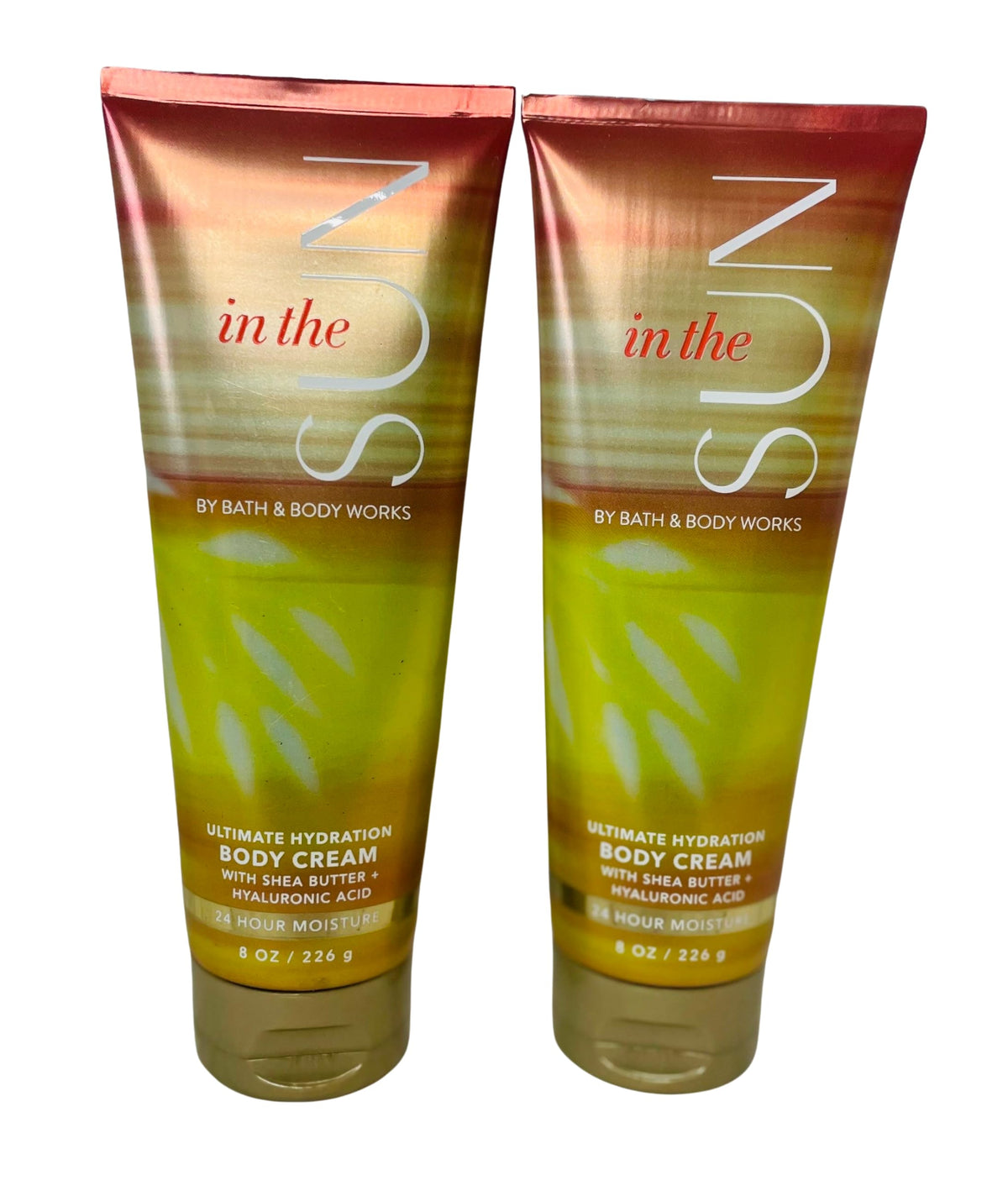 Bath & Body Works In The Sun hydration bottle with sun-kissed fragrance for daily moisture.