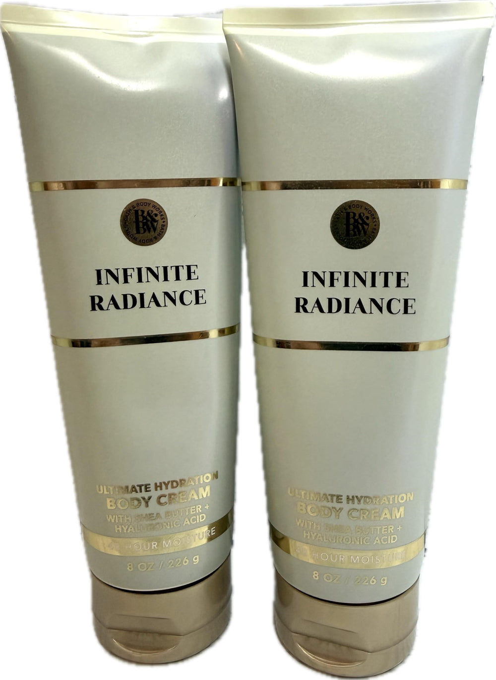 Bath & Body Works Infinite Radiance Ultimate Hydration Cream jar helps smooth replenished skin