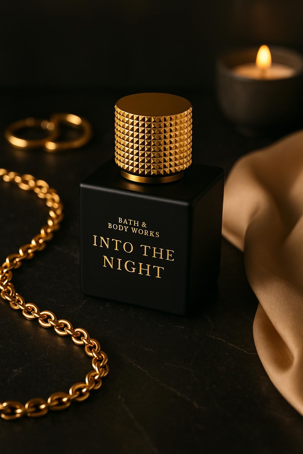 Bath & Body Works Into the Night EDP spray-diffusion for lasting evening fragrance.