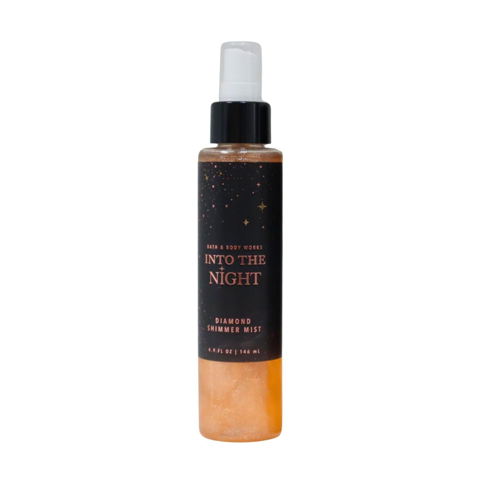 Creamy mocha musk undertone close-up of Bath & Body Works shimmer mist
