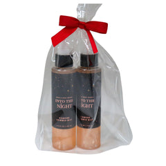 Bath & Body Works Into the Night Shimmer Mist gift set with red bow