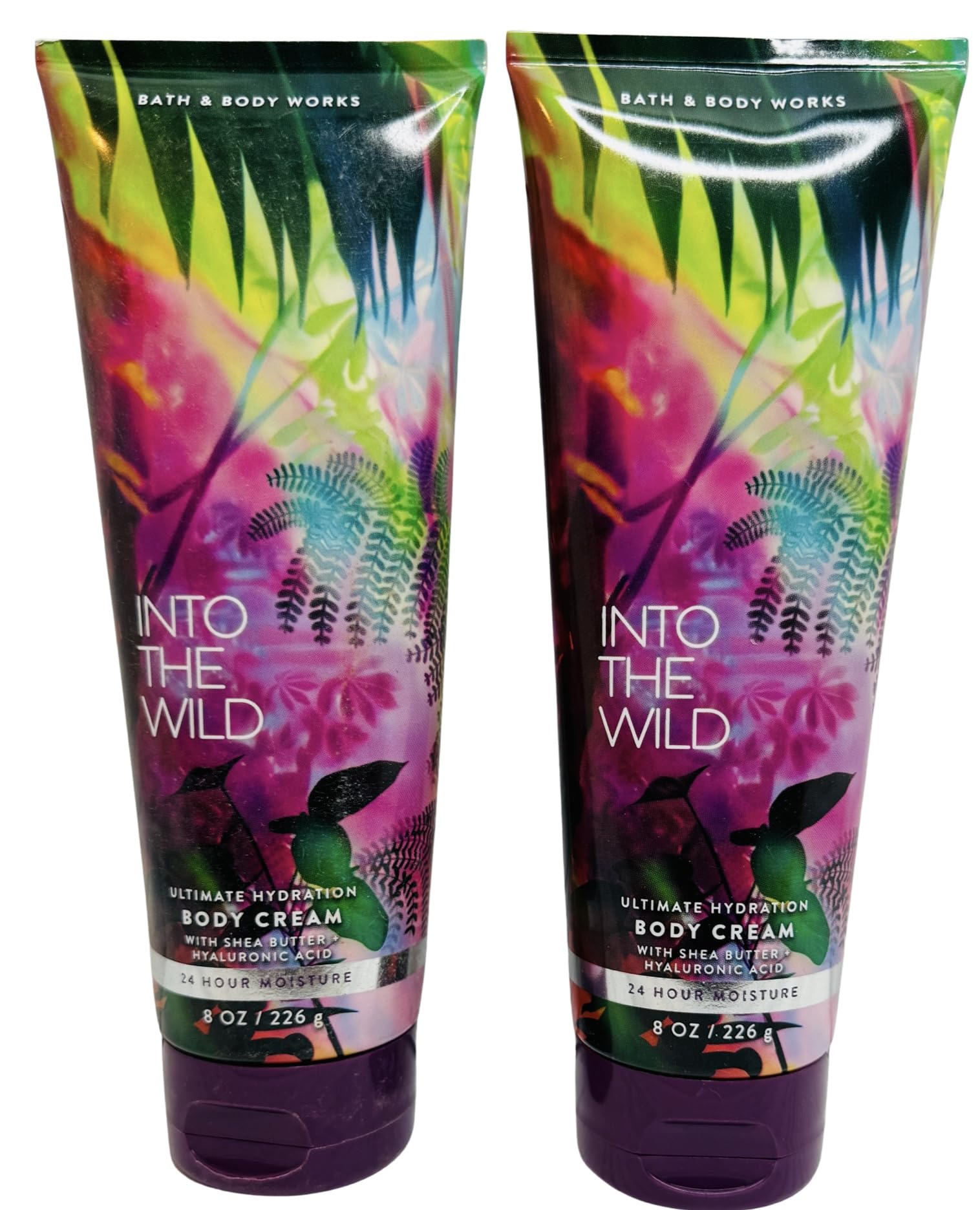 Bath and Body Works Into the Wild Hydration Cream close-up shows creamy texture for smooth skin