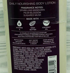 Bath & Body Works Into the Wild lotion texture, smooth hydration.