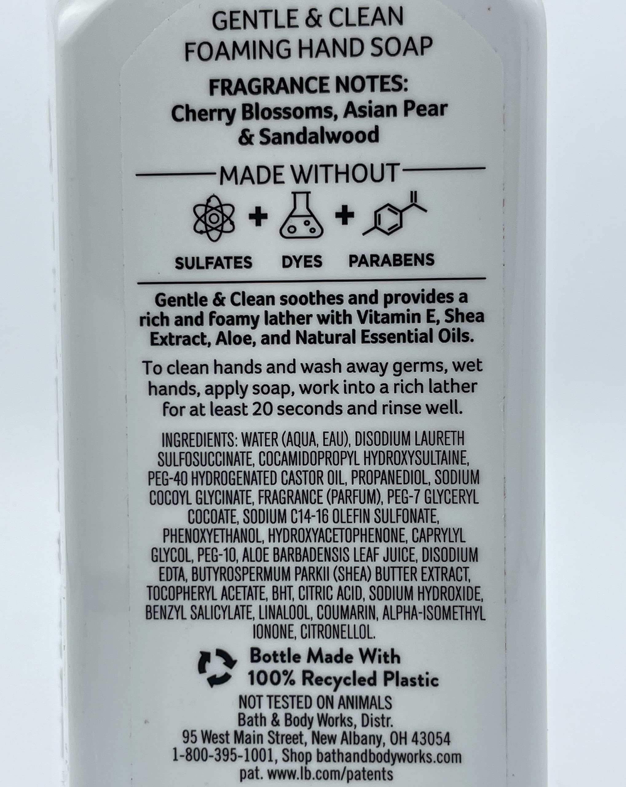 Bath & Body Works Kitchen Favorites Black Cherry Merlot foaming hand soap bottle with cozy aroma