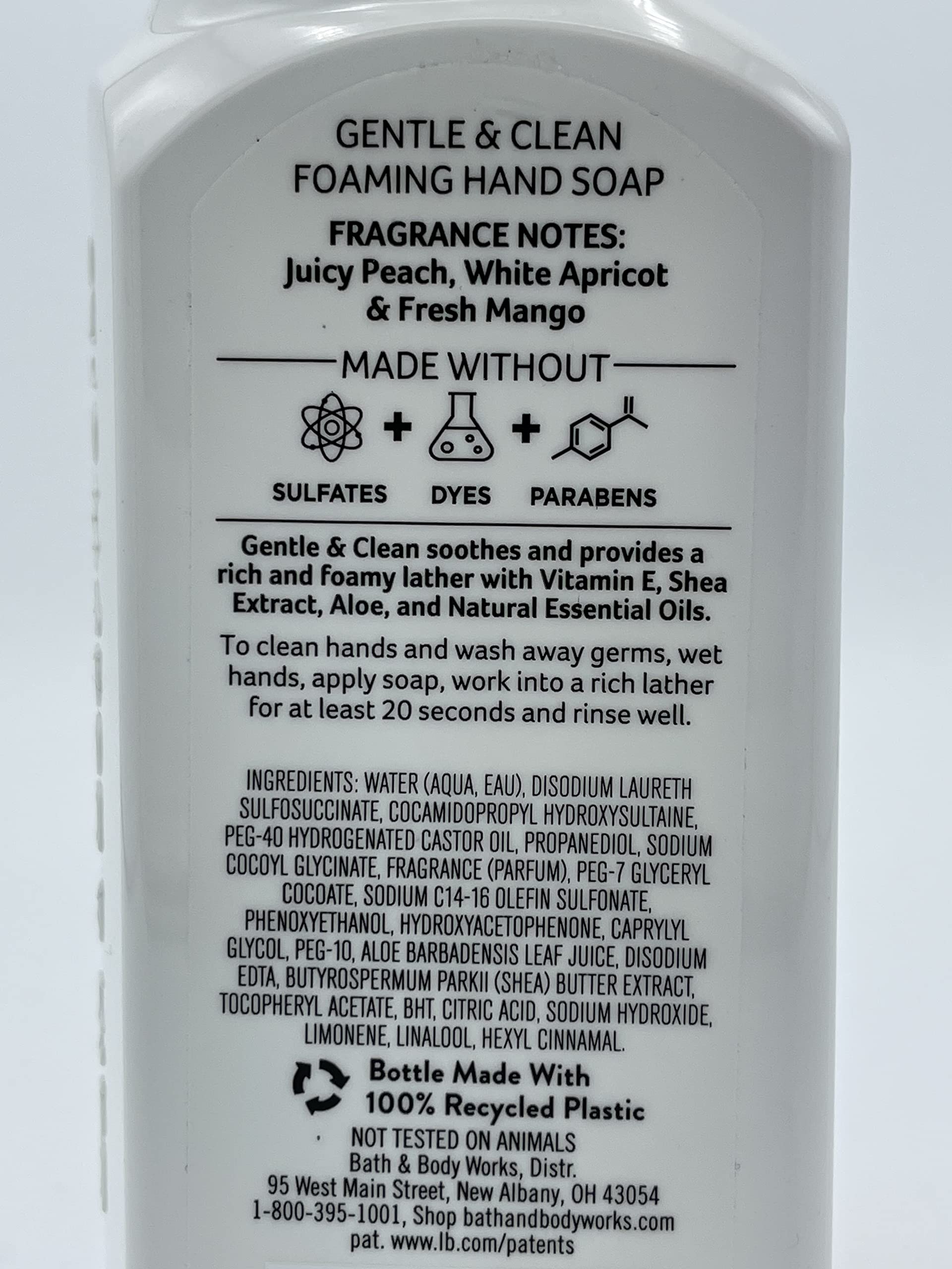 Bath & Body Works Kitchen Favorites Japanese Cherry Blossom foaming hand soap bottle for gentle rinse