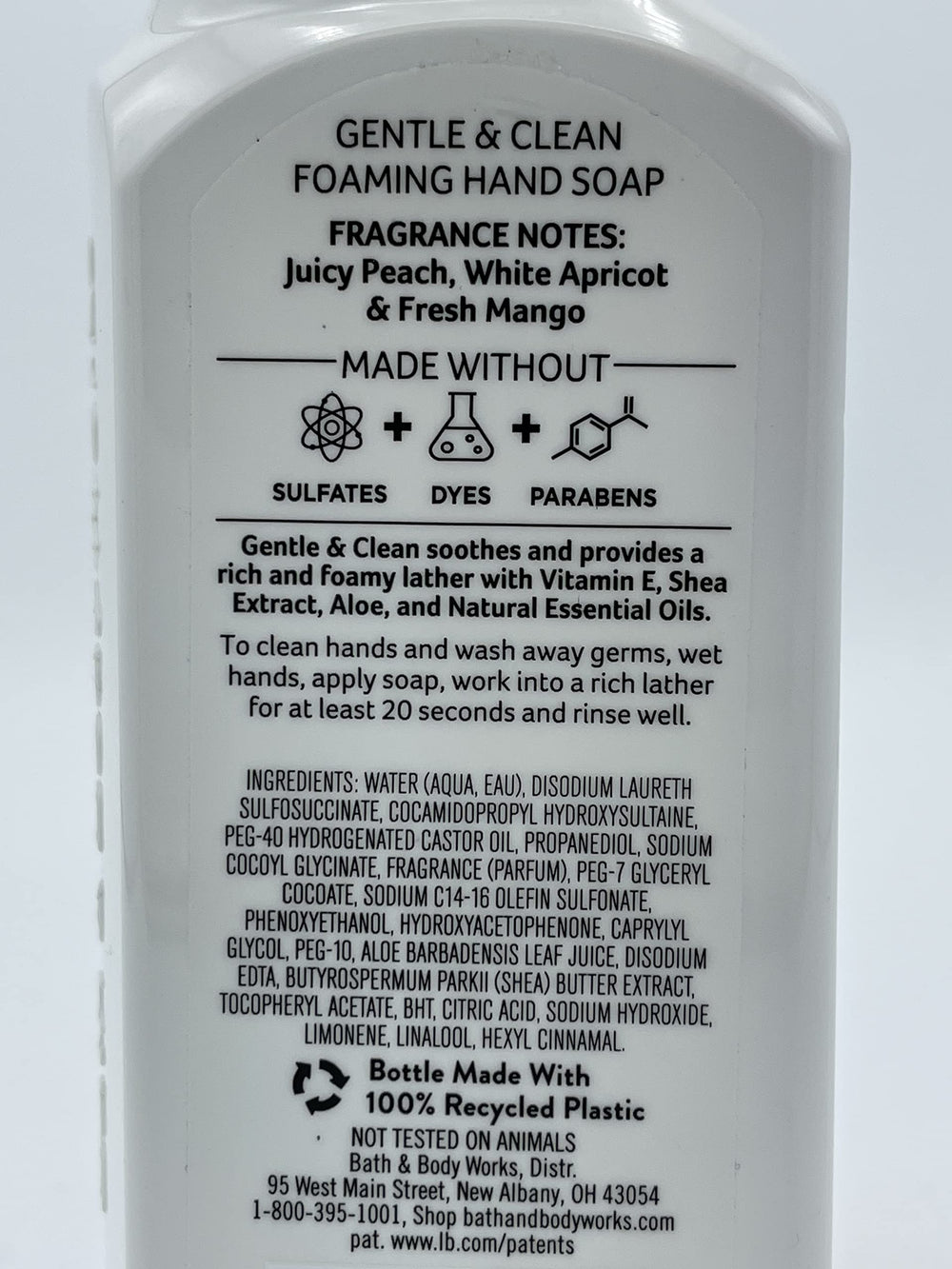 Bath & Body Works Kitchen Favorites Japanese Cherry Blossom foaming hand soap bottle for gentle rinse