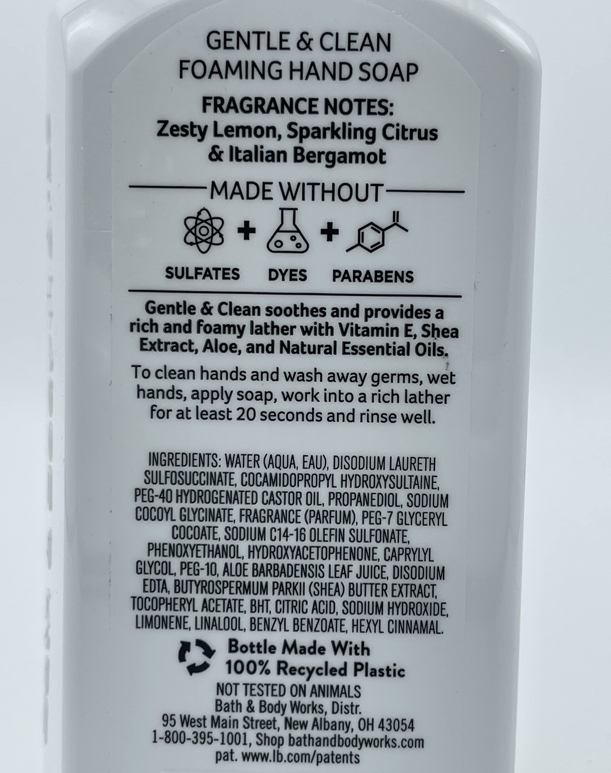 Bath & Body Works Kitchen Favorites peach bellini foaming hand soap bottle for fresh cleansing