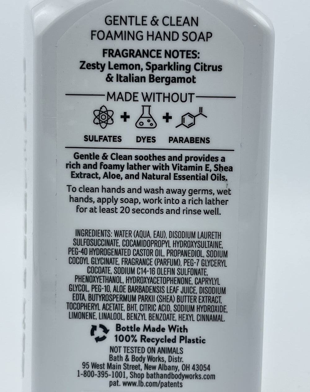 Bath & Body Works Kitchen Favorites peach bellini foaming hand soap bottle for fresh cleansing