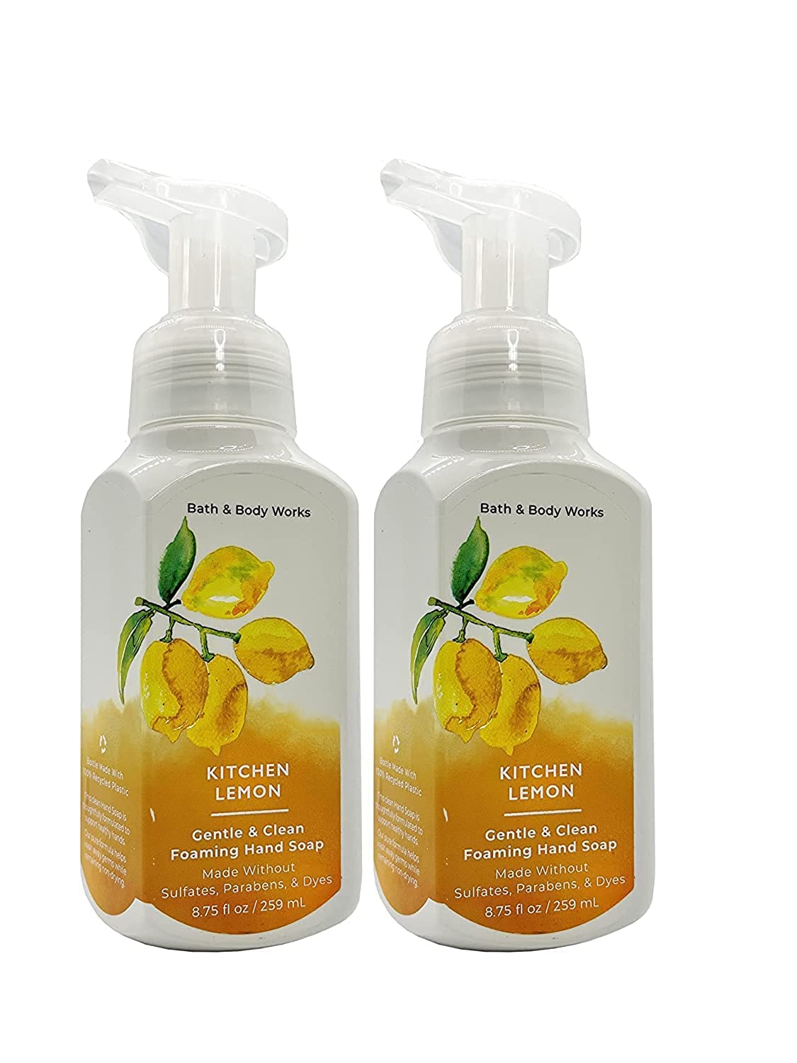 Bath & Body Works Kitchen Lemon foaming hand soap bottle for fresh handwashing with citrus scent