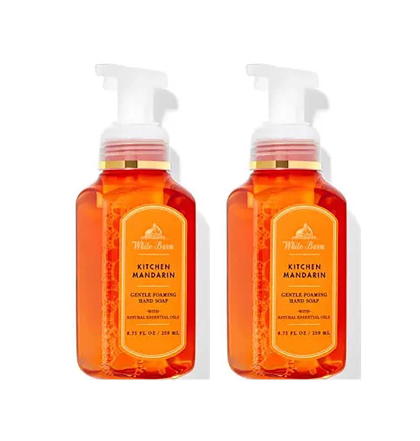 Bath & Body Works Kitchen Mandarin foaming hand soap bottle with natural oils for gentle cleansing