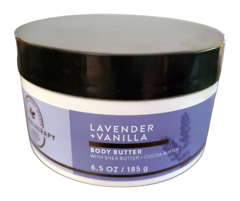 Bath and Body Works Lavender Vanilla Body Butter jar for deep moisture