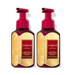 Bath and Body Works Luminous Foaming Hand Soap bottle delivers gentle cleansing for soft hands.