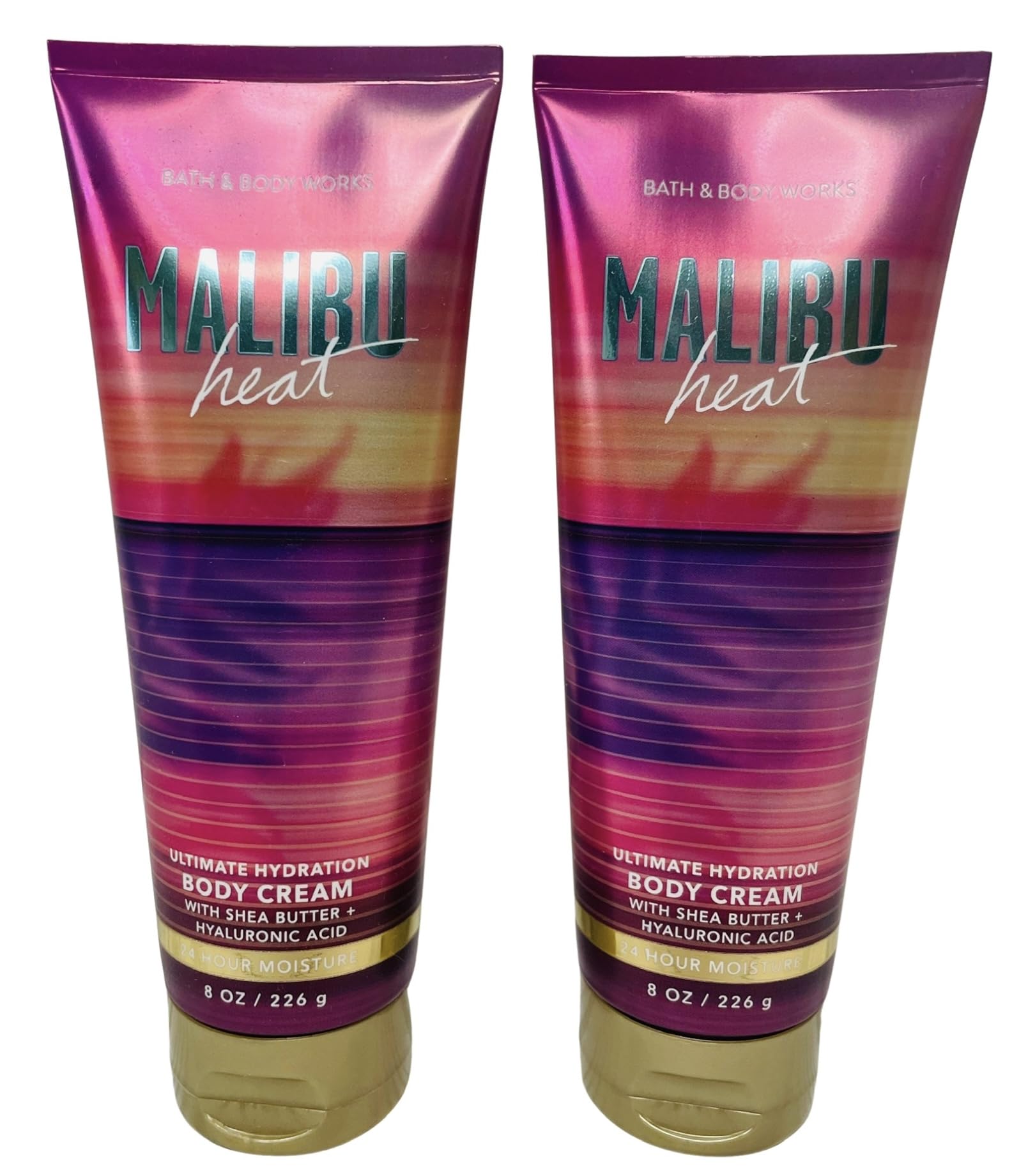 Bath & Body Works Malibu Heat bottle front view highlighting hydration