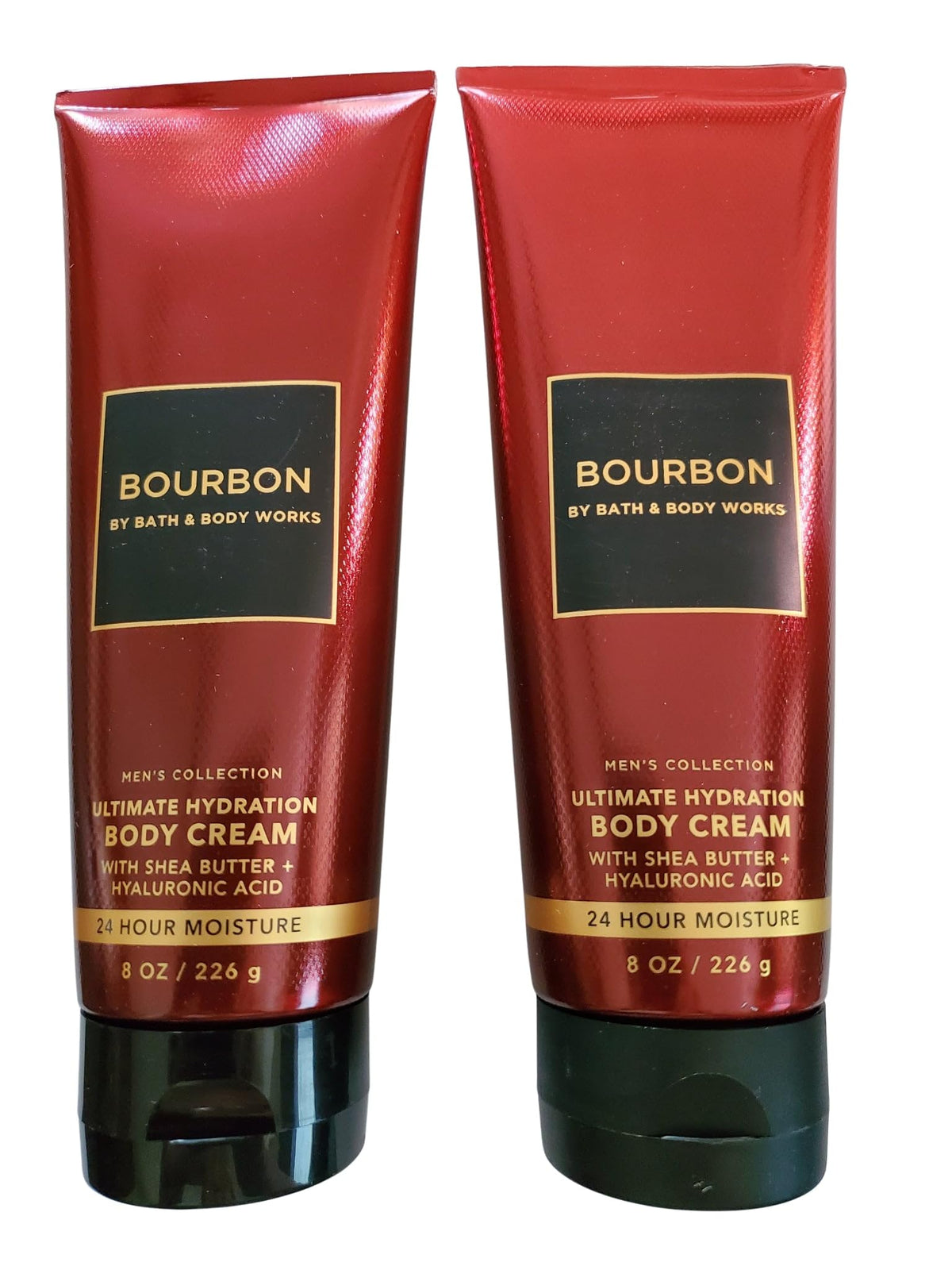 Bath & Body Works Men's Bourbon Ultimate Hydration bottles in a pack offer bold scent and lasting moisture.
