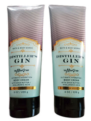 Bath & Body Works Men's Distiller's Gin cream front view, two-pack hydration.