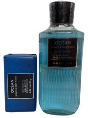 Bath & Body Works Men's Ocean 3-in-1 bottle shows refreshing scent for daily cleansing