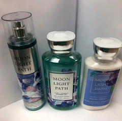 Bath & Body Works Moonlight Path fragrance mist bottle offering light, lasting garden scent.