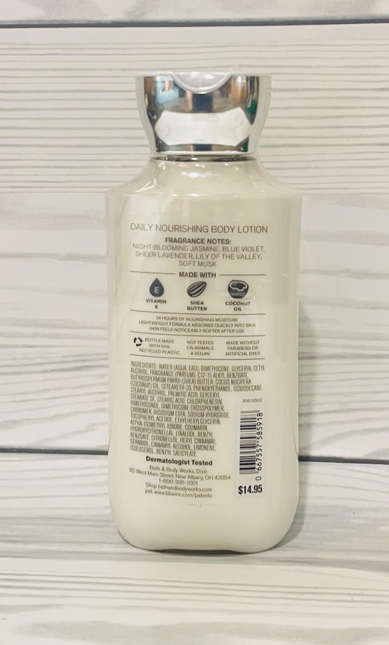 Bath & Body Works Moonlight Path lotion two-pack bottle for daily moisturization.