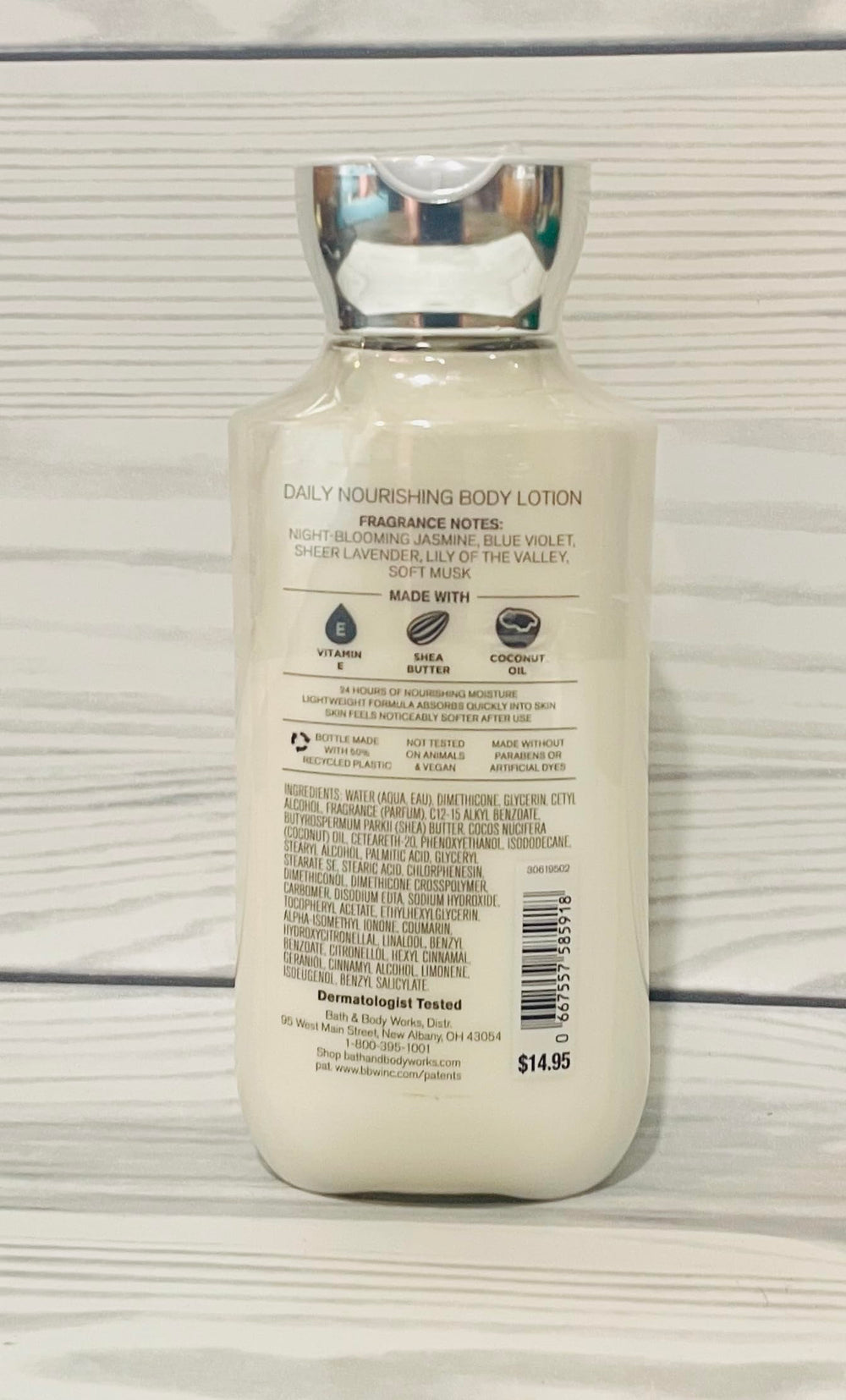 Bath & Body Works Moonlight Path lotion two-pack bottle for daily moisturization.
