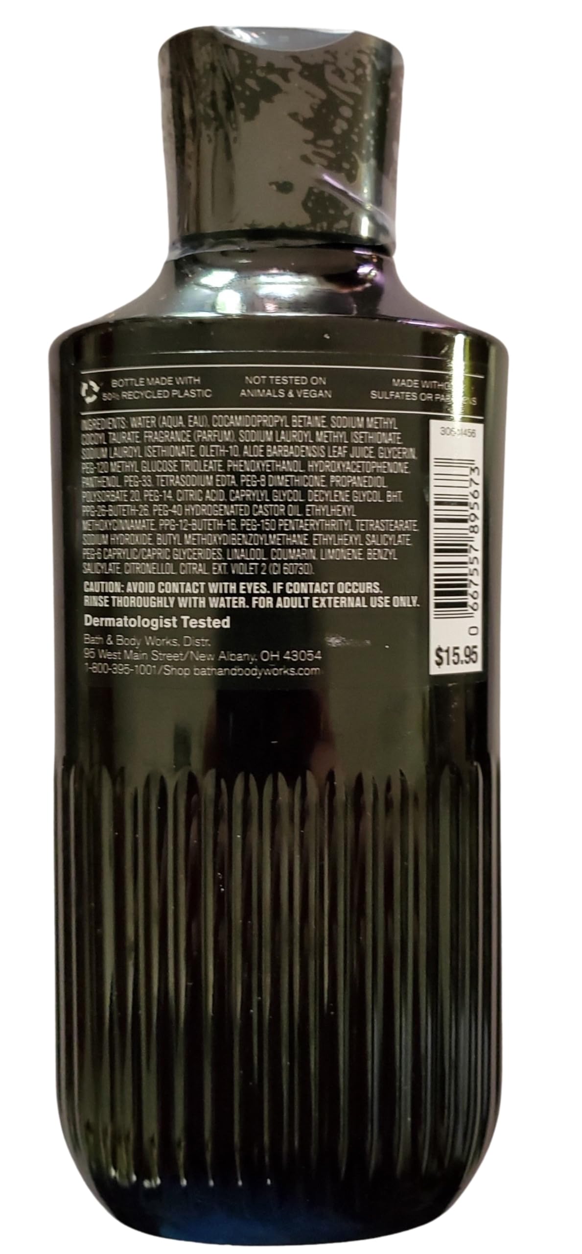 Bath & Body Works Noir 3-in-1 wash close-up for versatile cleansing