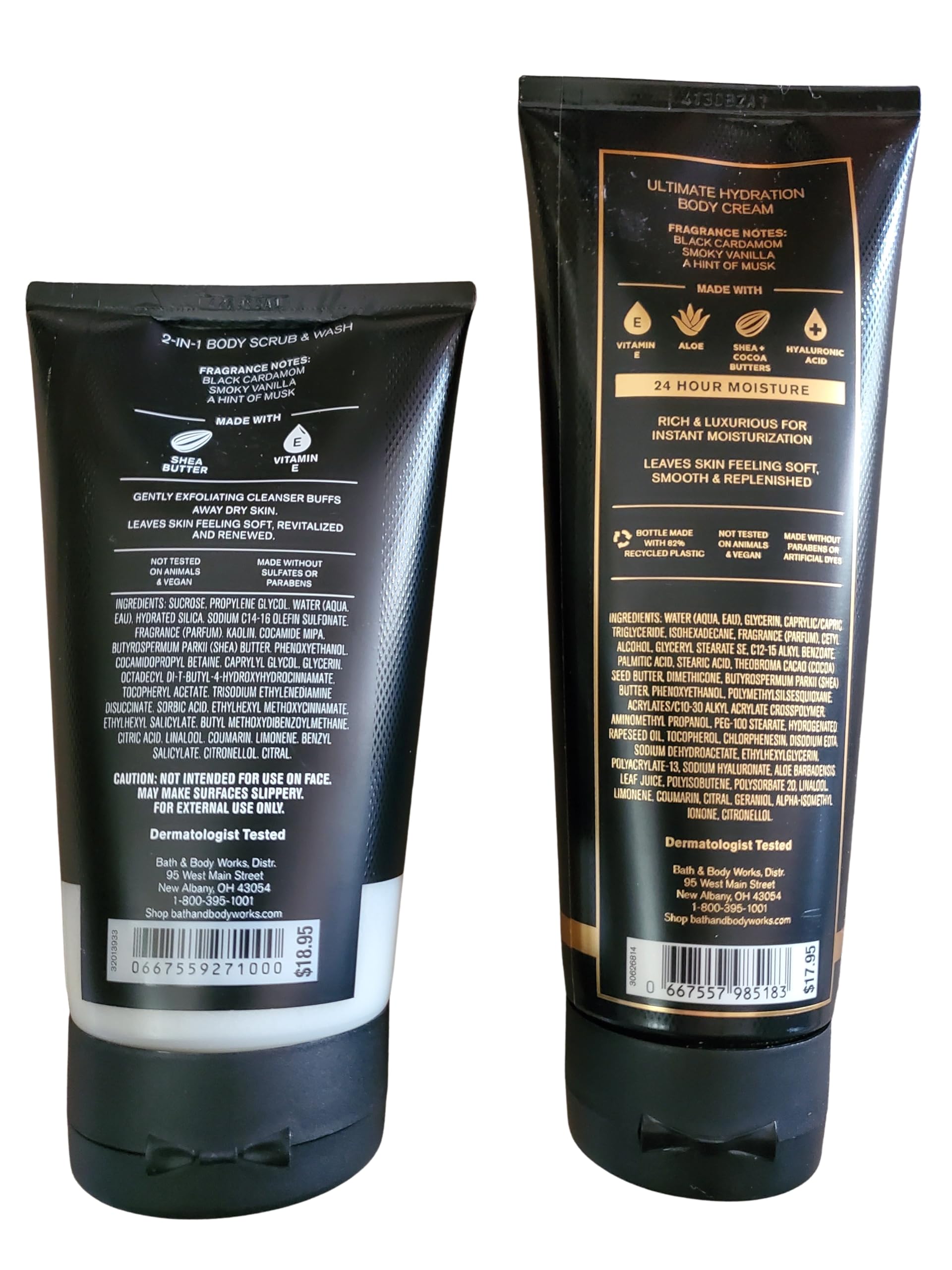 Bath & Body Works Noir Ultimate Hydration Body Scrub – textured scoop showing gentle exfoliation