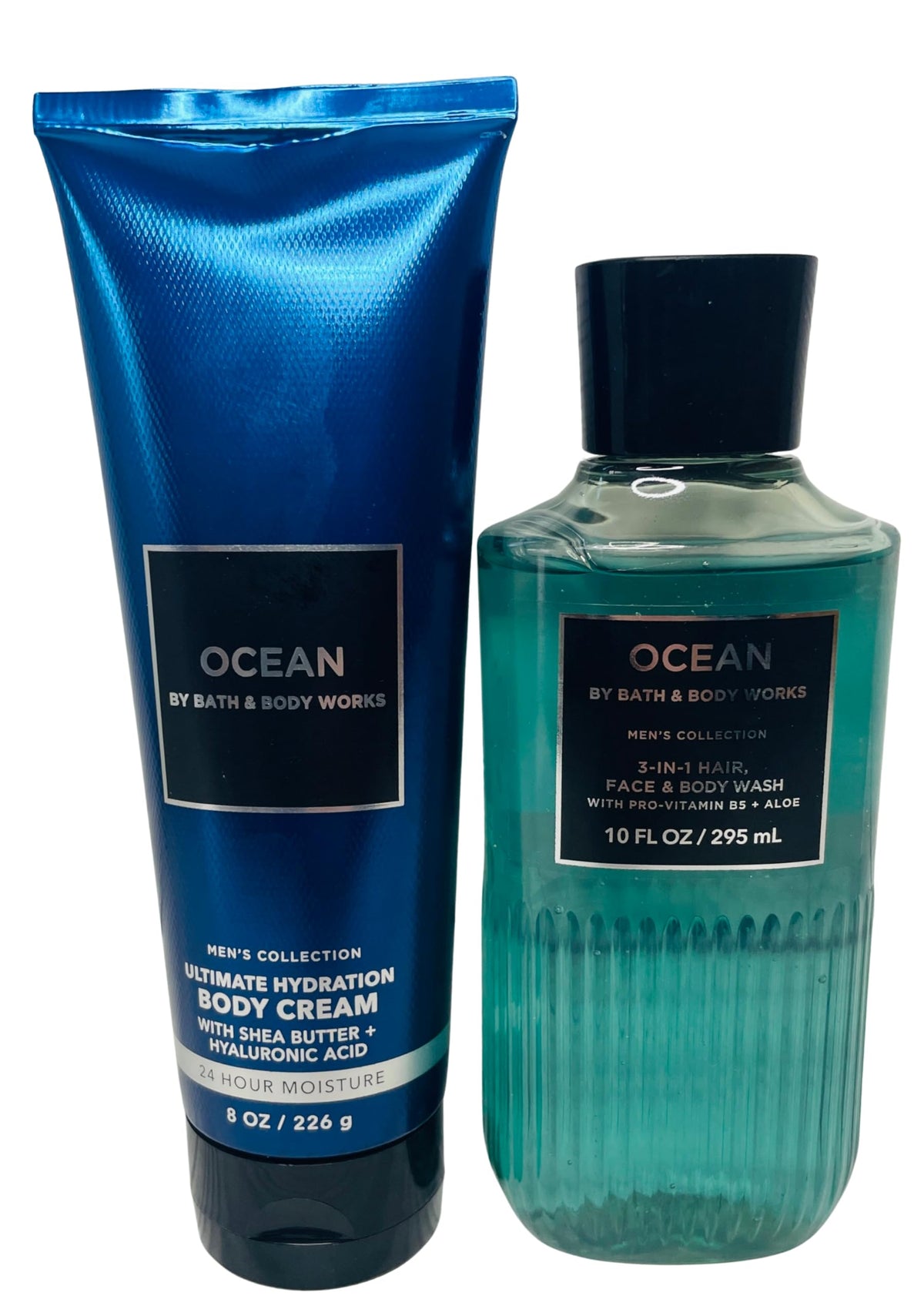 Bath and Body Works Ocean 3-in-1 shower gel bottle front, refreshing coastal scent.
