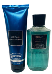 Bath and Body Works Ocean 3-in-1 shower gel bottle front, refreshing coastal scent.