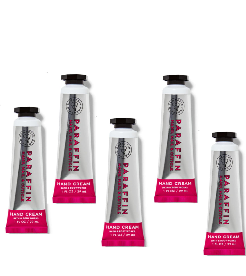 Bath & Body Works paraffin hand cream pack of five tubes for nails and cuticle care