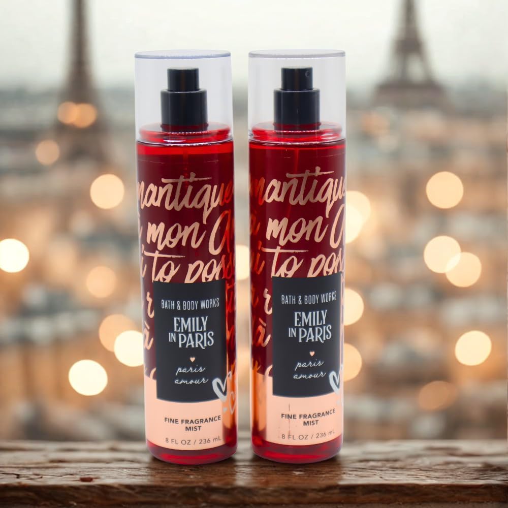 Bath & Body Works Paris Amour packaging with red bow for ready-to-gift presentation.