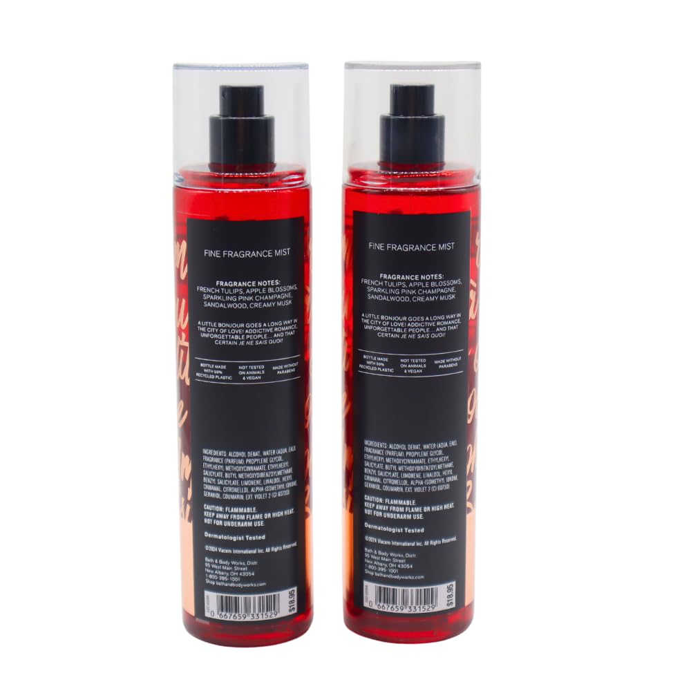 Bath & Body Works Paris Amour red bow gift-ready presentation.